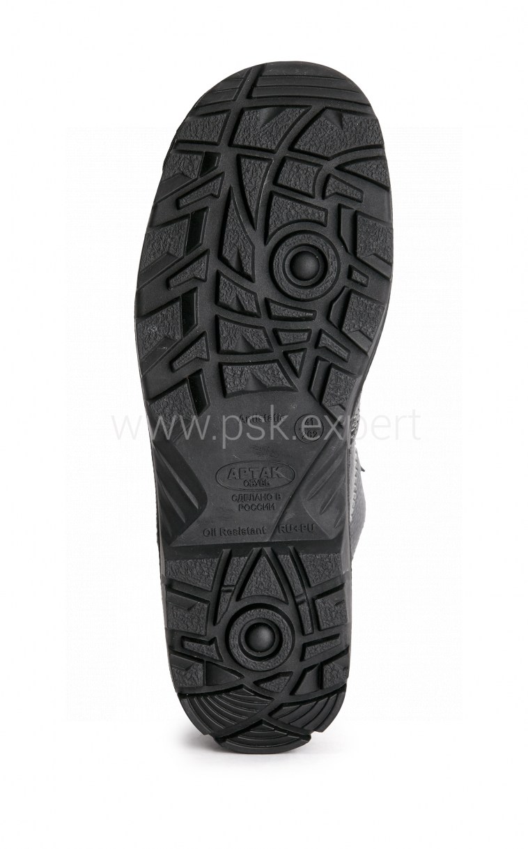 Ботинки рабочие зимние утепленные "Нитро" с КП натуральный мех цвет черный