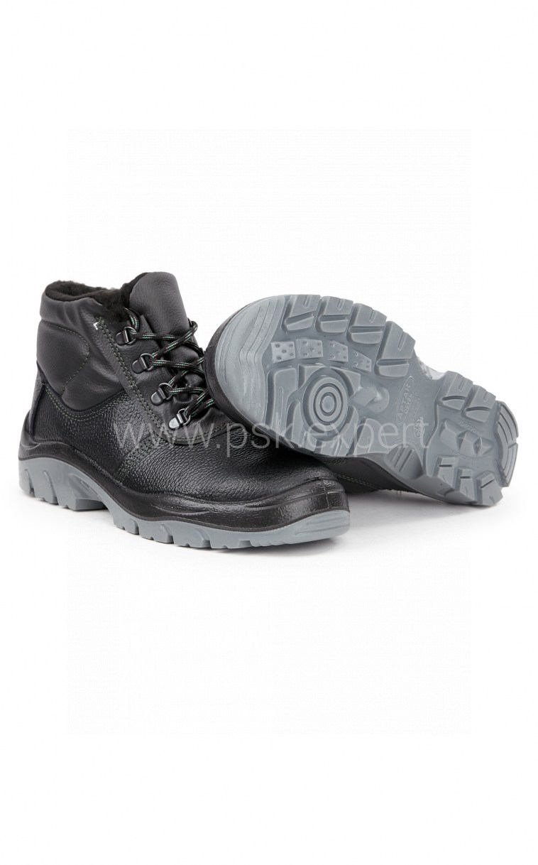 Ботинки рабочие зимние утепленные "Оптима" с МП цвет черный
