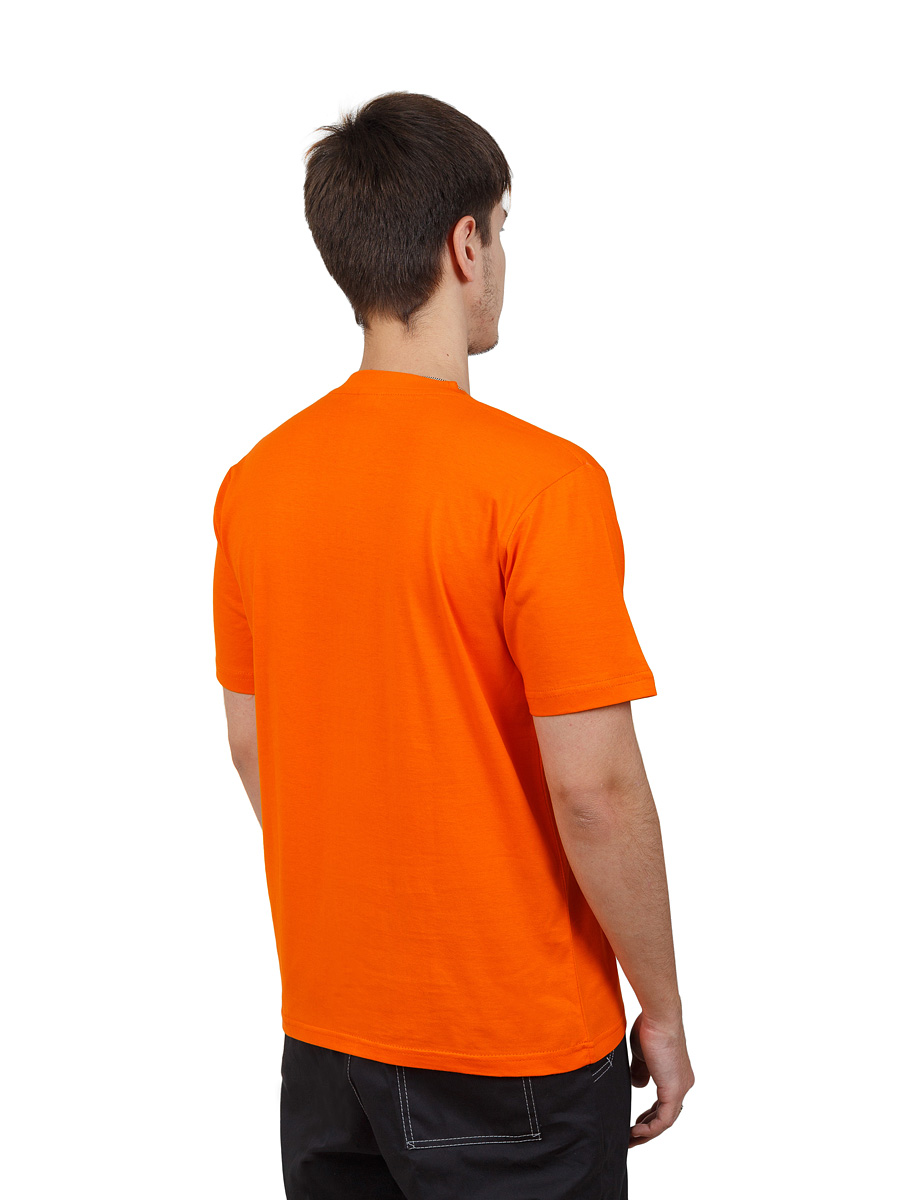 Футболка мужская с коротким рукавом оранжевая